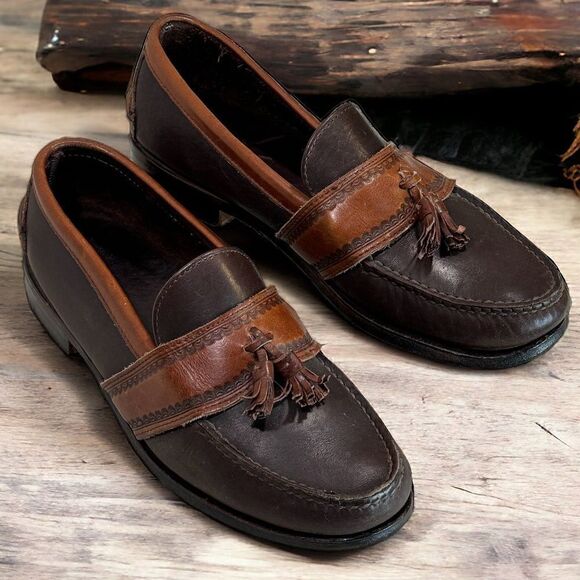 H.S. Trask Tassel Loafers Mens Size 10M - Picture 1 of 16